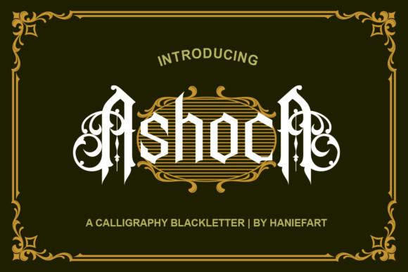 Ashoca: A Modern Blackletter Font Review for Branding
