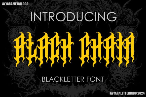Black Chain: A Bold Blackletter Font for Branding
