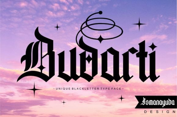 Budarti: A Bold Blackletter Font for Editorial Design