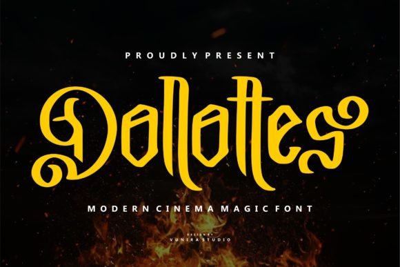 Dollottes: A Bold Blackletter Font for Editorial Design