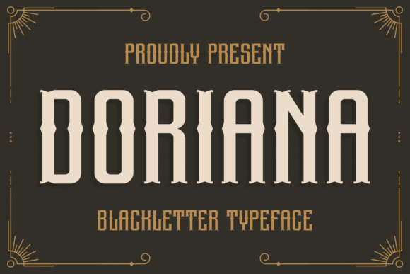 Doriana: A Bold Blackletter Font for Modern Web Design