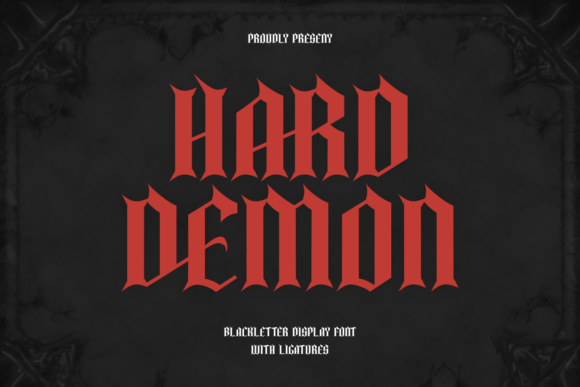 Hard Demon: A Bold Blackletter Font Review