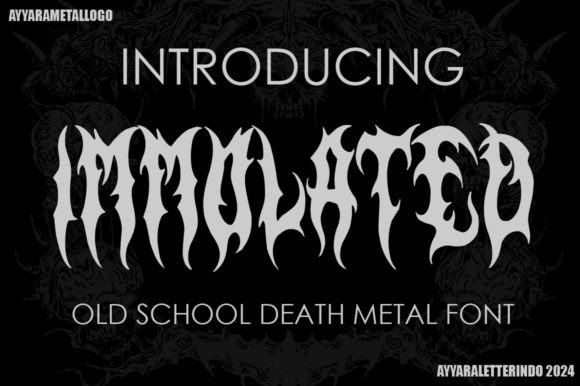 Immolated: A Bold Blackletter Font for Branding