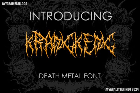 Krangkeng: A Bold Blackletter Font for Metal Branding