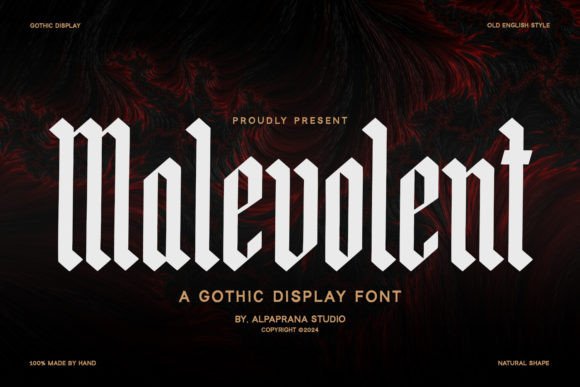 Malevolent: A Modern Blackletter Font for Campaigns