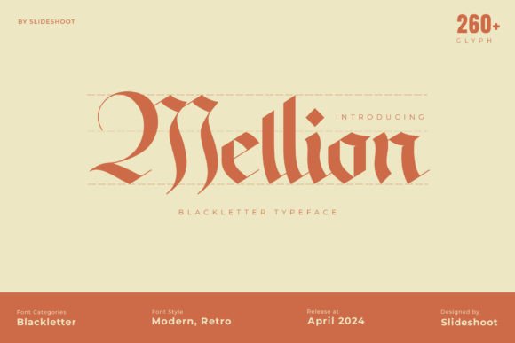 Mellion: The Elegant Blackletter Font for Branding