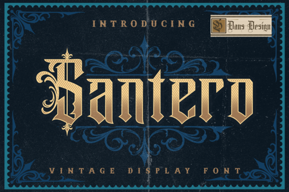 Santero Modern: A Bold Blackletter Font for Crafters