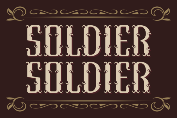 Soldier Soldier: A Vintage Blackletter Font for Bold Branding