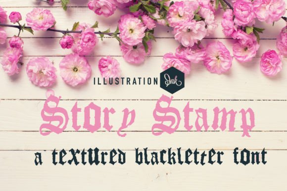 Story Stamp: A Vintage Blackletter Font for Web Design