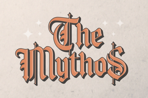 The Mythos: A Bold Blackletter Font for Makers