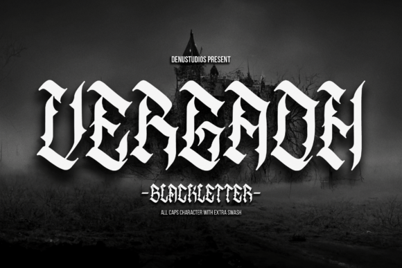 Vergaoh: A Bold Blackletter Font for Crafters